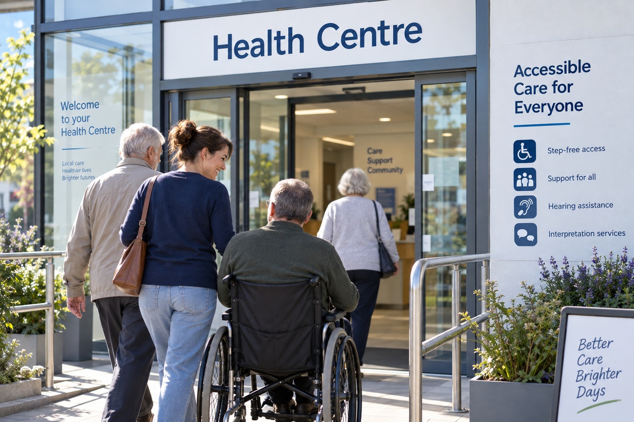 Enhanced access appointment entering the heaalth centre
